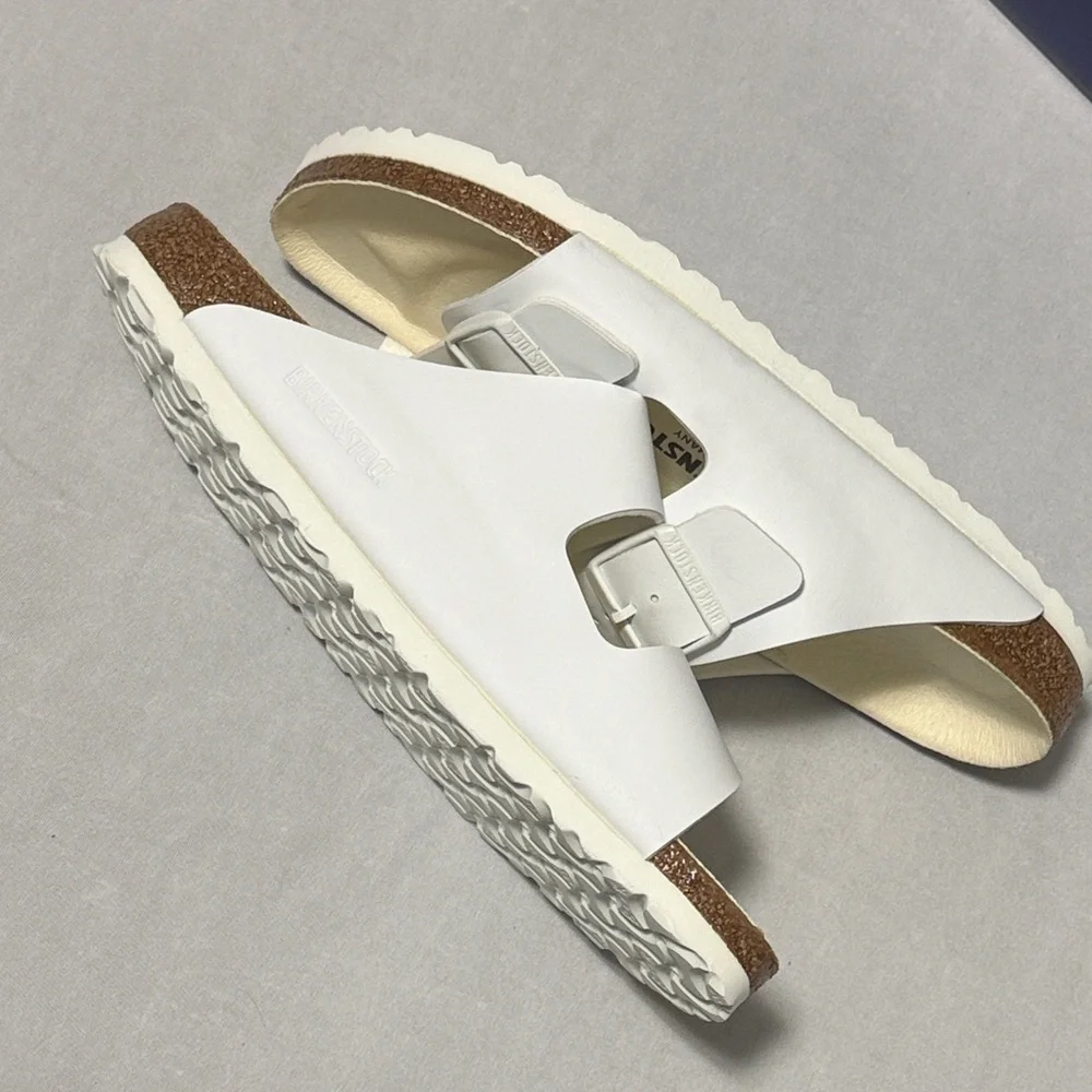 Birkenstock Arizona BS White Sandals Size 41 - Picture 4 of 6